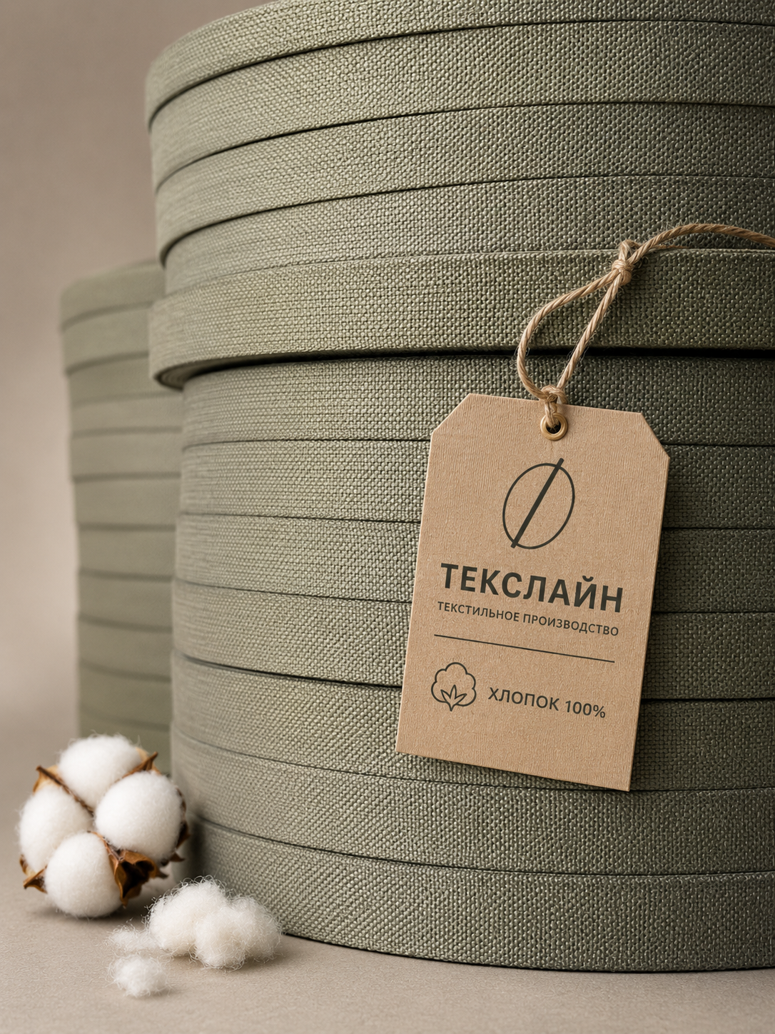 Фактура хлопчатобумажной ленты